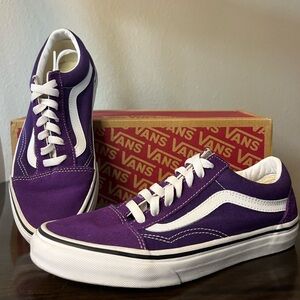 🛹 Authentic Vans Old Skool Unisex Classic Violet Indigo Sneakers